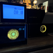 A collection of transparent digital displays